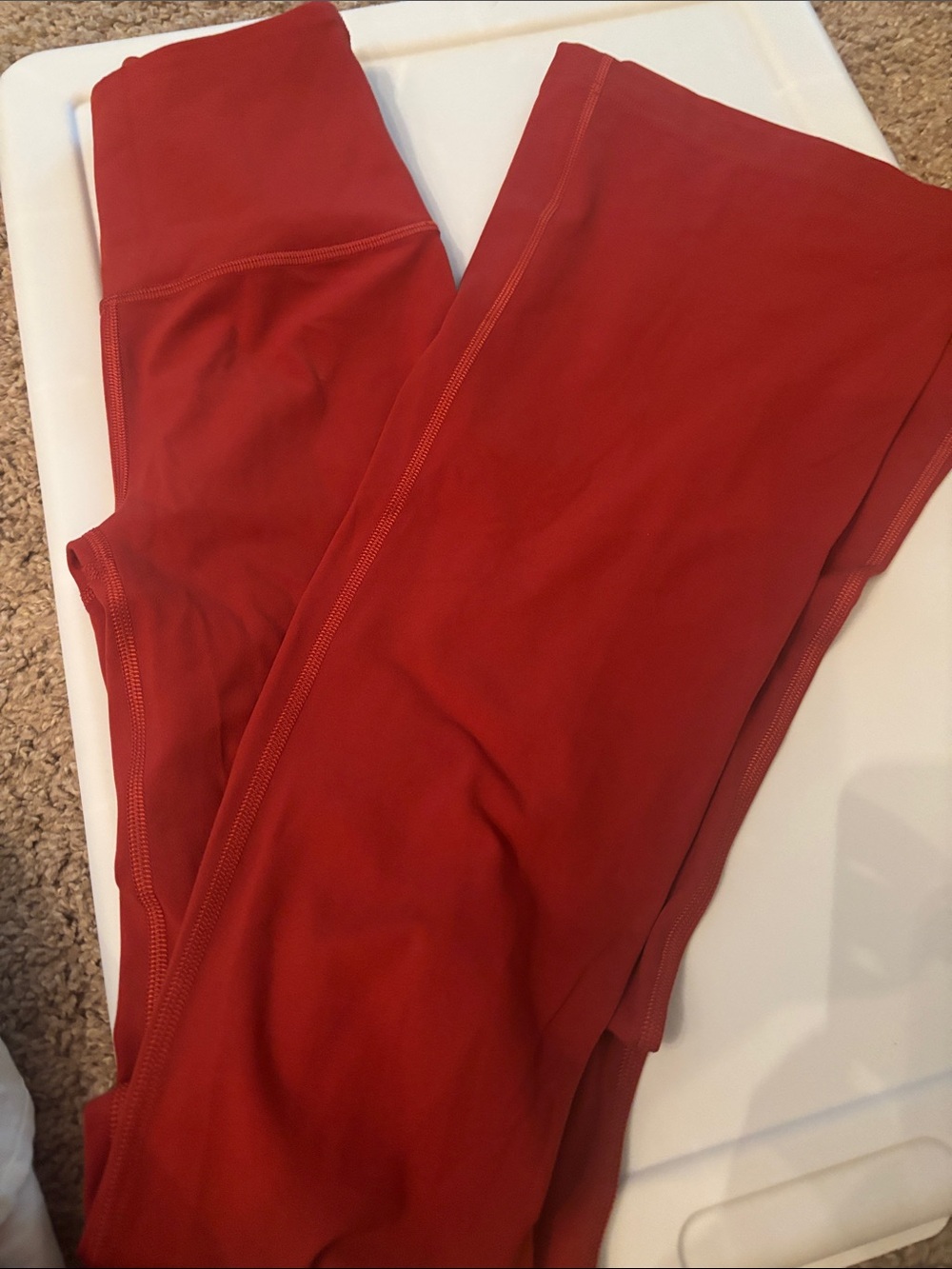 lululemon athletica Burnt Red High-Rise Flare Leggings 28” size 0